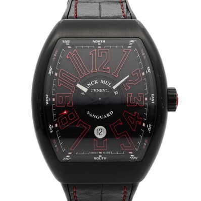 【6wda0079】フランクミュラー ヴァンガード V45SCDT 黒文字盤【中古】腕時計 メンズ