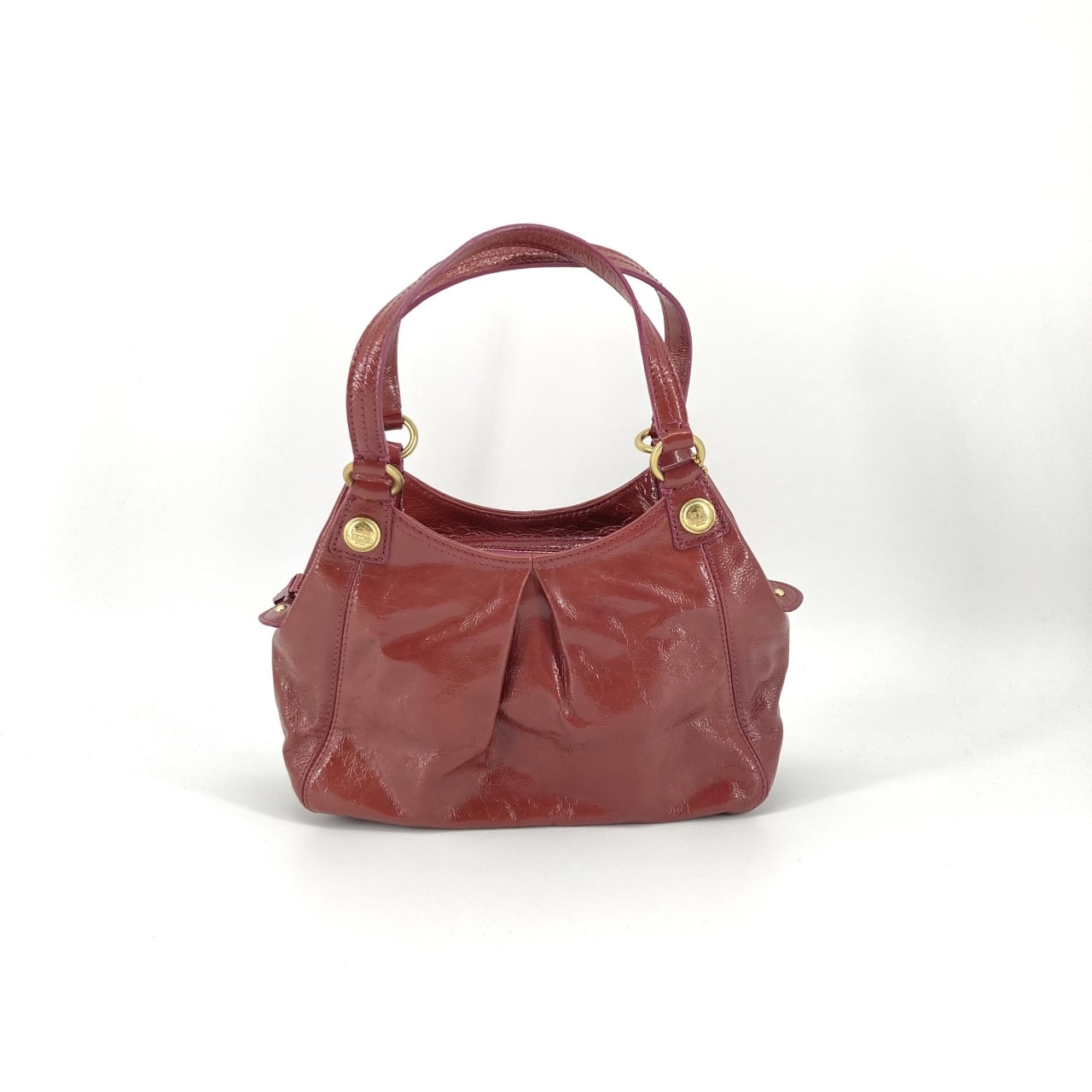 COACH(コーチ) マディソン パテント ミニ マギー 44298 ハンドバッグ レッド