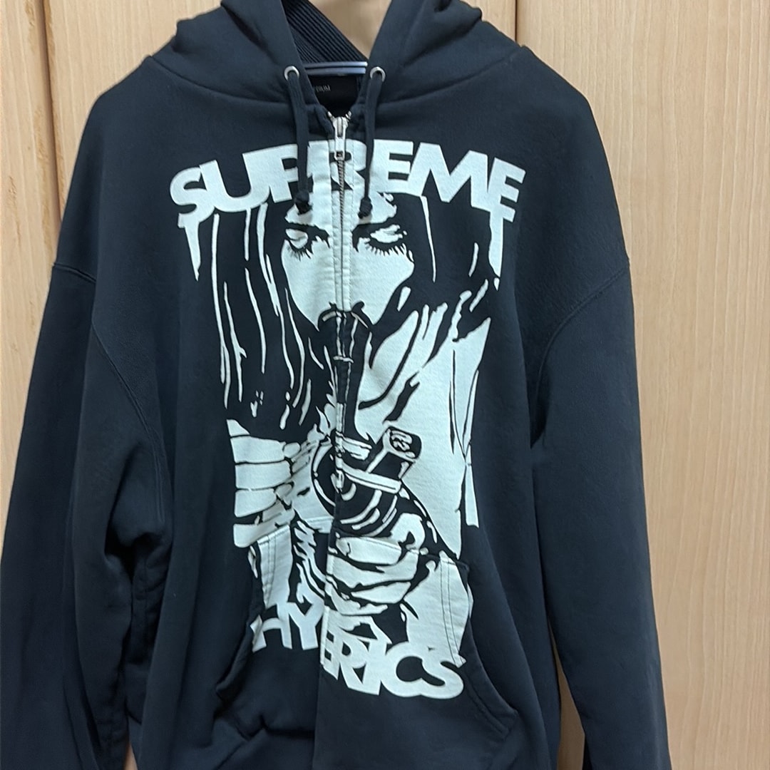 Supreme x HYSTERIC GLAMOUR Thermal Lined Zip Up Hooded Sweatshirt "Black"