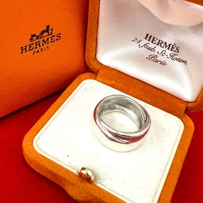 HERMES エルメス ヴィンテージ リング シルバー925 リング・指輪 11号 シルバー
239-3