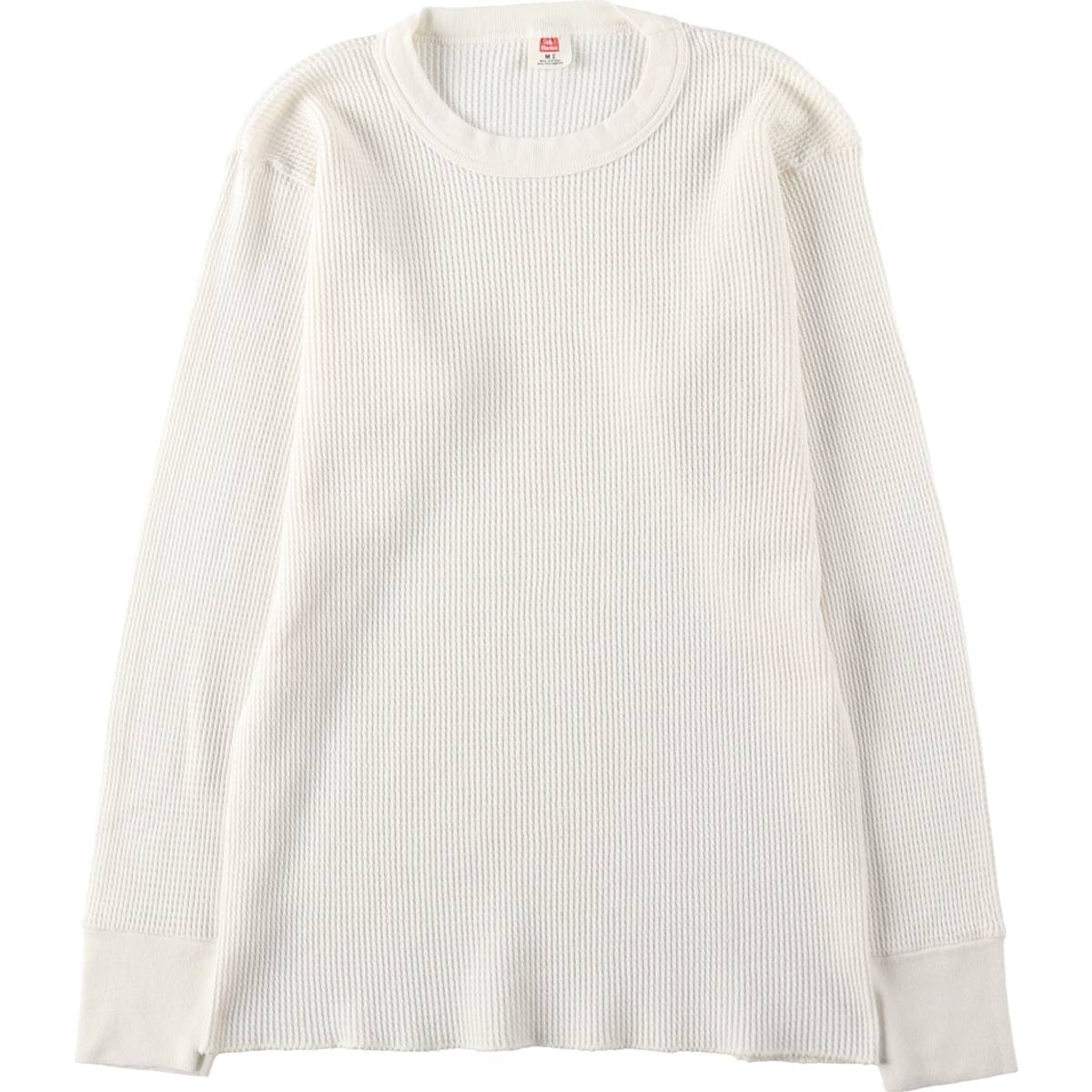 古着 80年代~ ヘインズ Hanes サーマルロンT ワッフル USA製 レディースM相当 ヴィンテージ/eaa629170