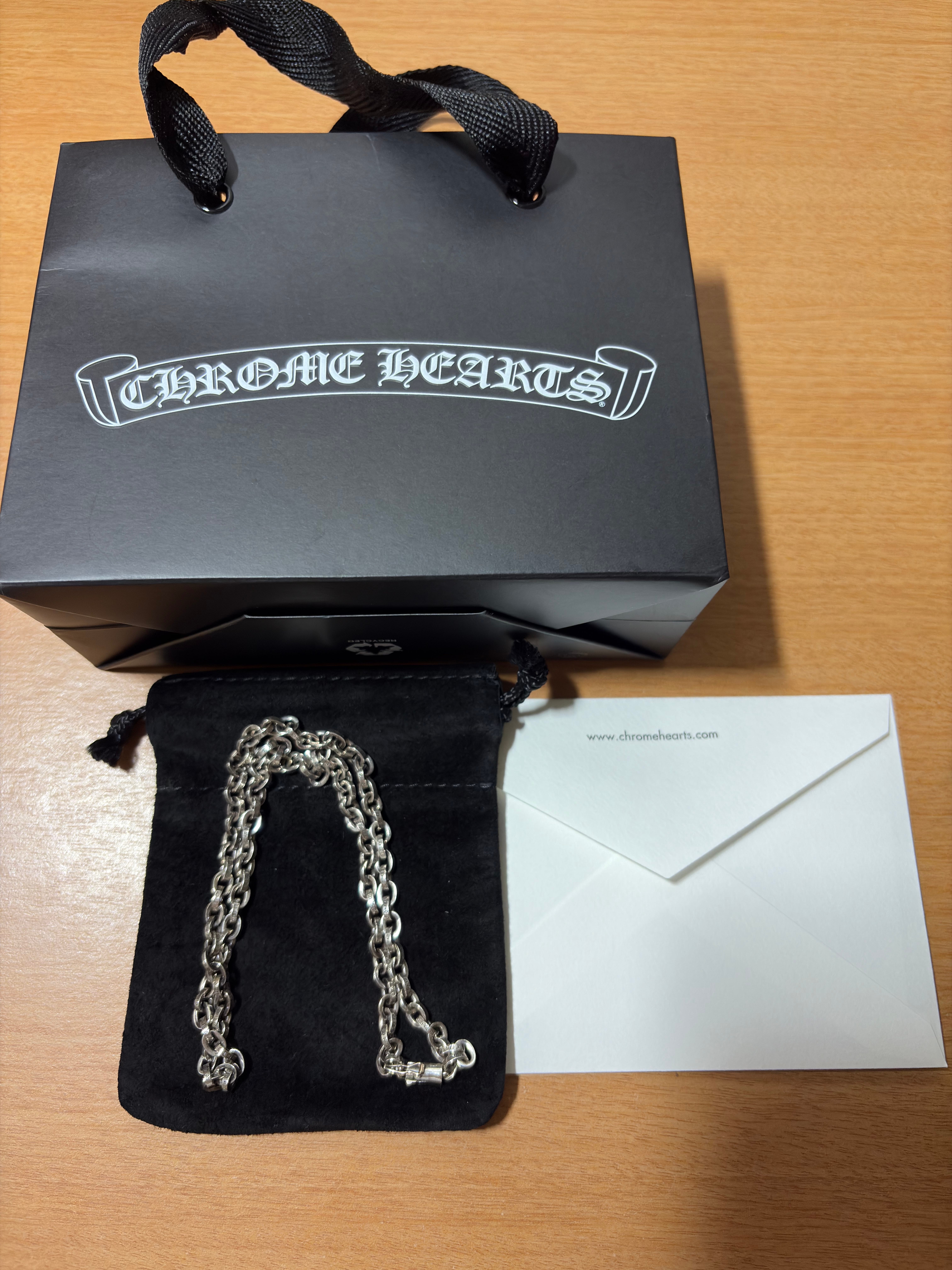 Chrome Hearts Paper Chain Necklace "Silver"