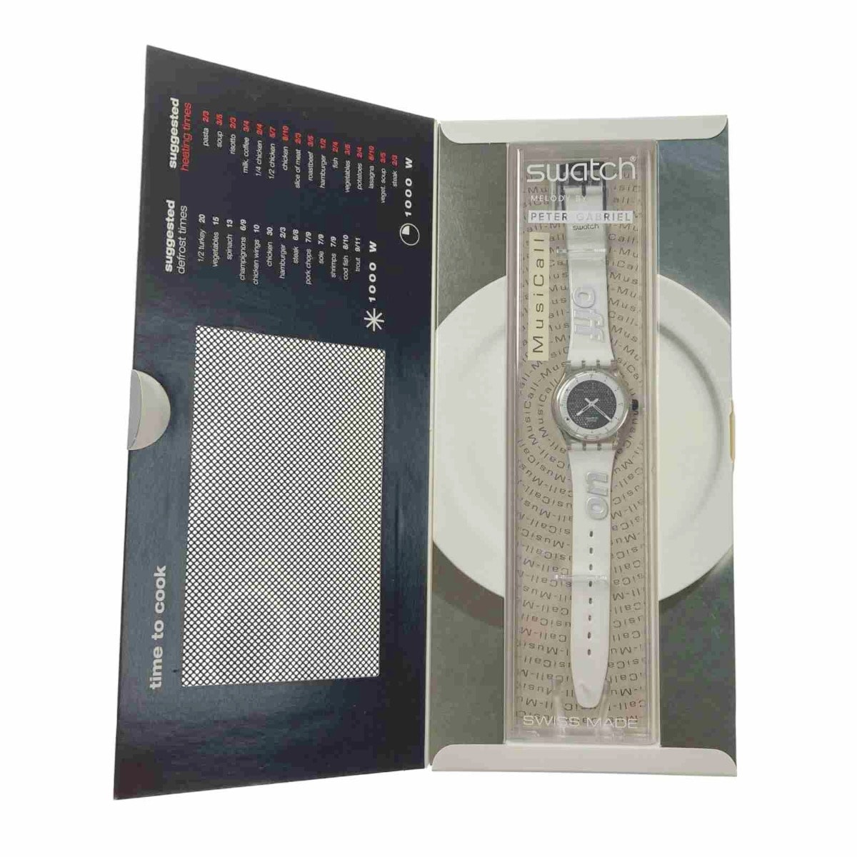 ☆☆SWATCH スウォッチ ミュージコール PETER GABRIEL クォーツ メンズ 腕時計 箱有 ジャンク MusiCall
