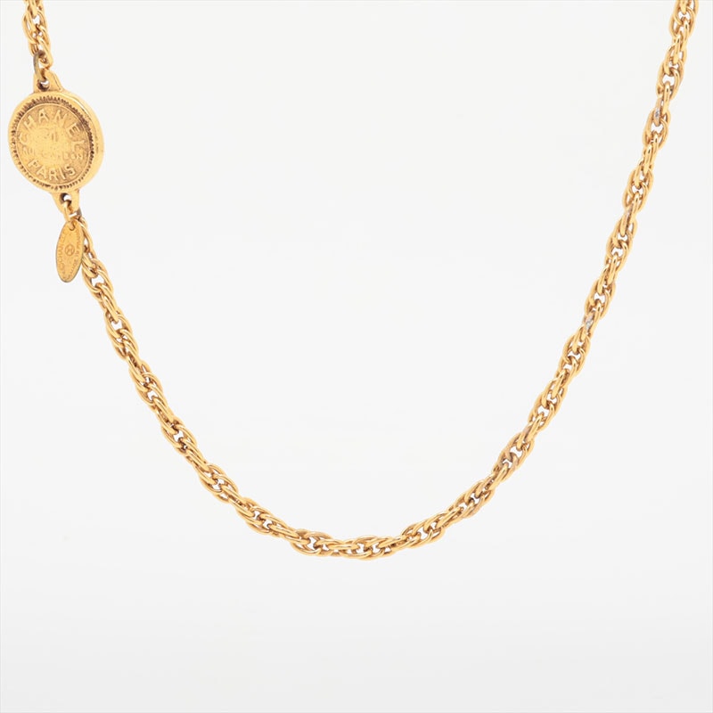 シャネル CHANEL 1970-1990 メダリオン コイン チェーン ネックレス【中古】