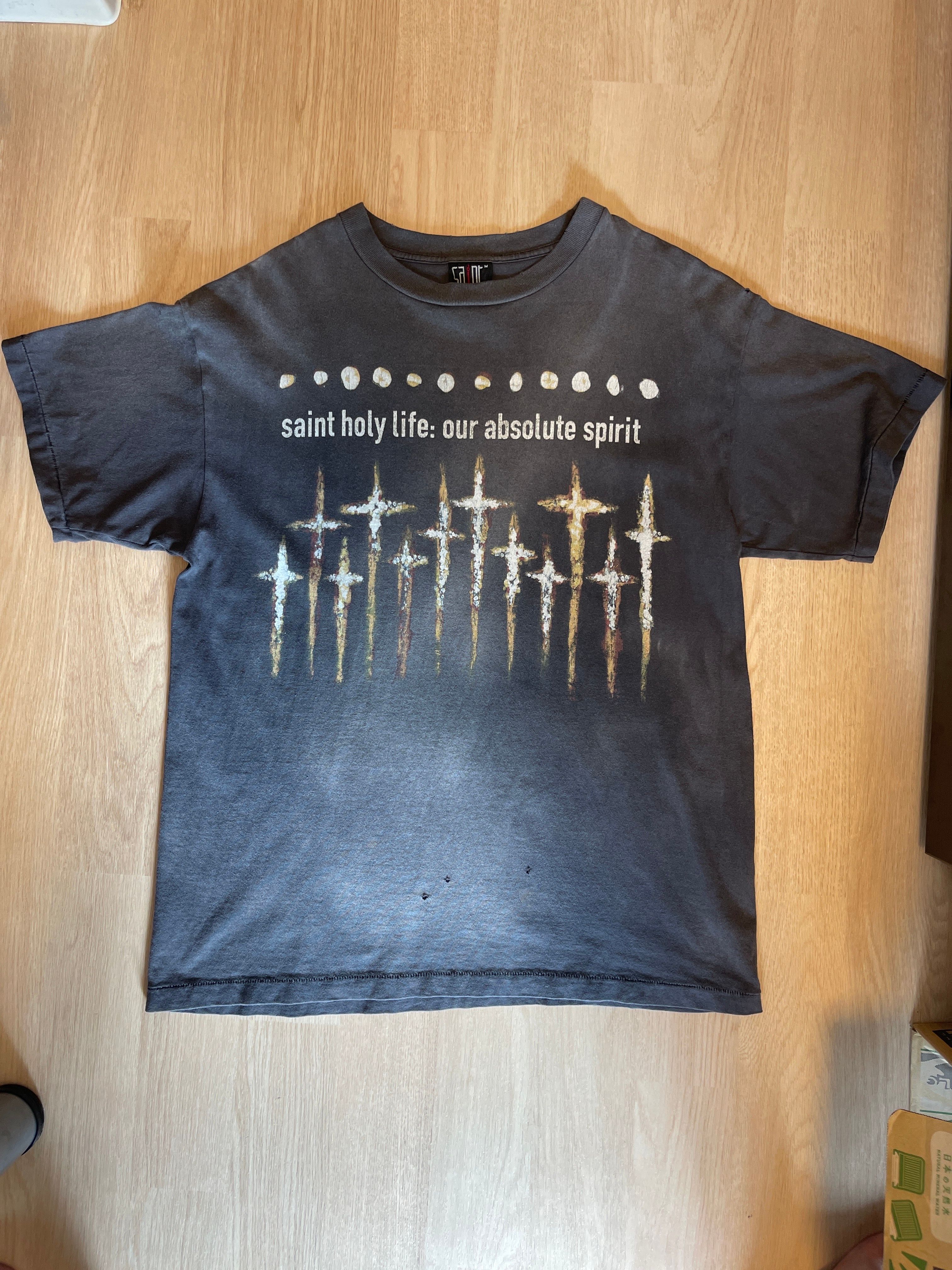 SAINT Mxxxxxx x FORSOMEONE FS_SS T-Shirt/God "Black"