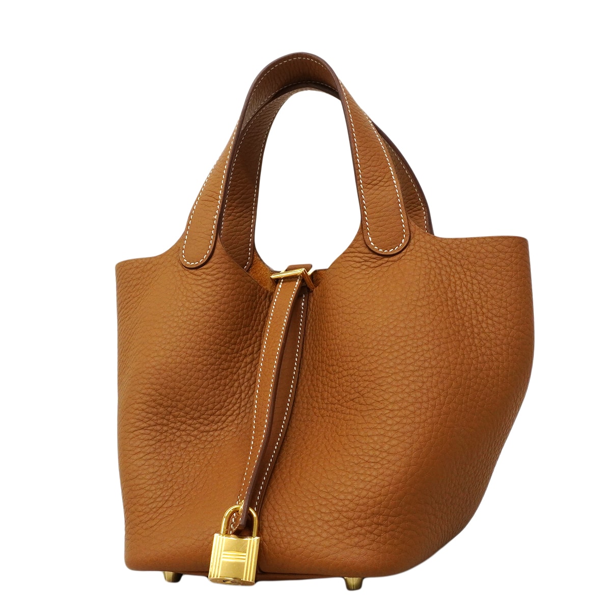 ★最終価格★SALE【6fa0202】エルメス ハンドバッグ ピコタンロックPM トリヨンクレマンス ゴールド ゴールド金具 K刻印【中古】レディース