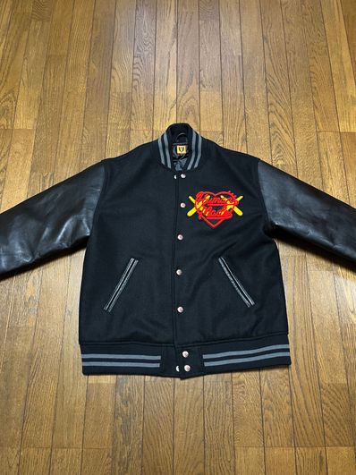 HUMAN MADE x KAWS Made Varsity Jacket #2 "Black"