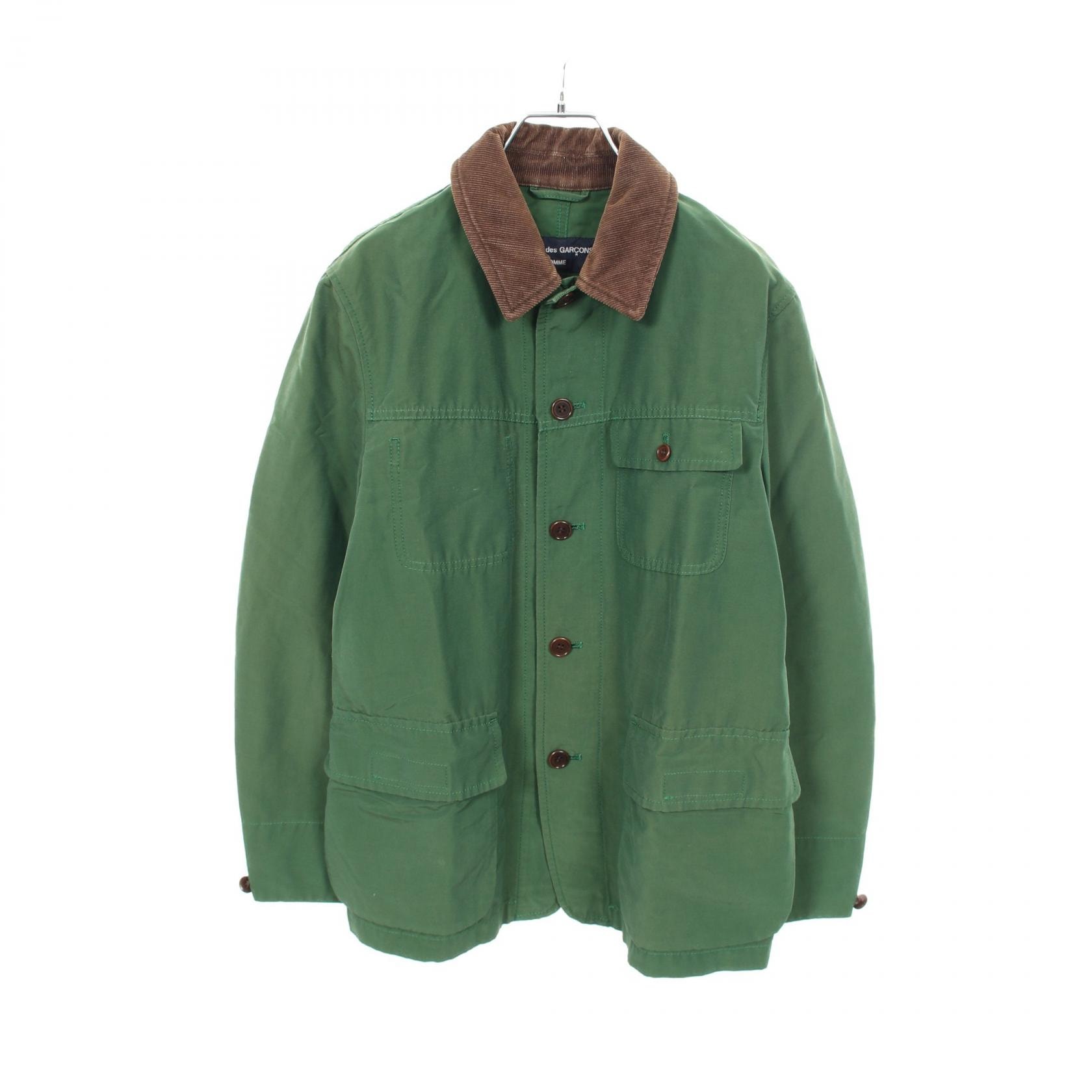 コムデギャルソンオム COMME des GARCONS HOMME コーデュロイ切替 衣料品 アウター ナイロン コットン メンズ グリーン系 / ブラウン系 AD2010 HG-J045 【中古】