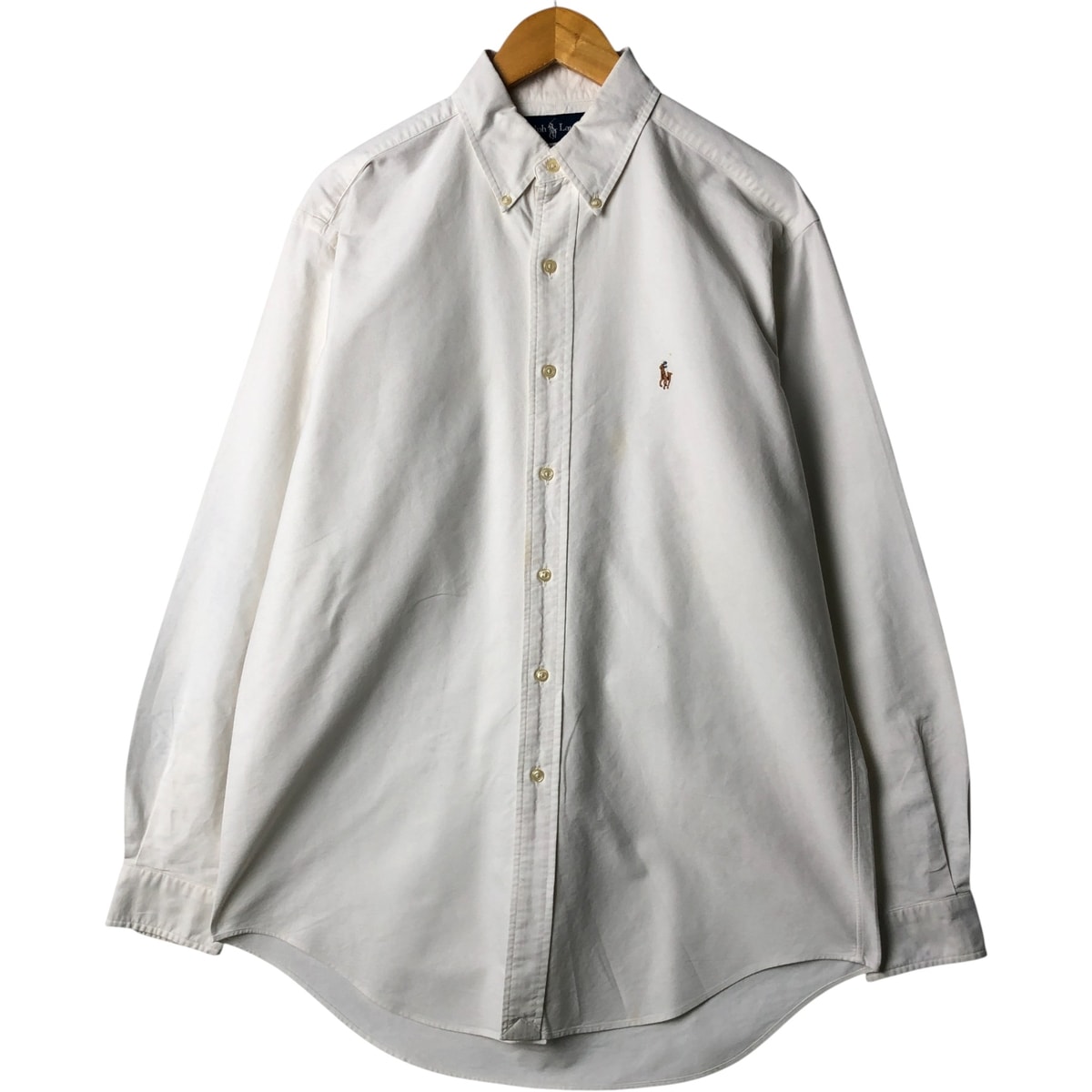 古着 ラルフローレン Ralph Lauren YARMOUTH 長袖 ボタンダウンシャツ メンズM相当/eaa589168