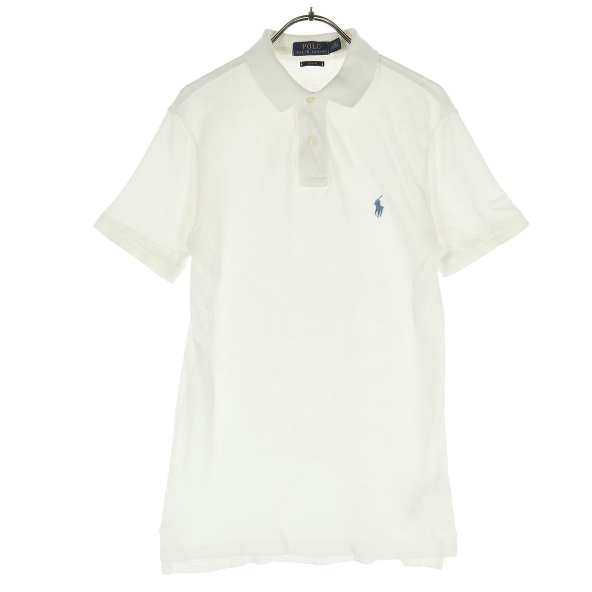 POLO RALPH LAUREN ポロラルフローレン ワンポイントロゴ 半袖 ポロシャツ XS ホワイト