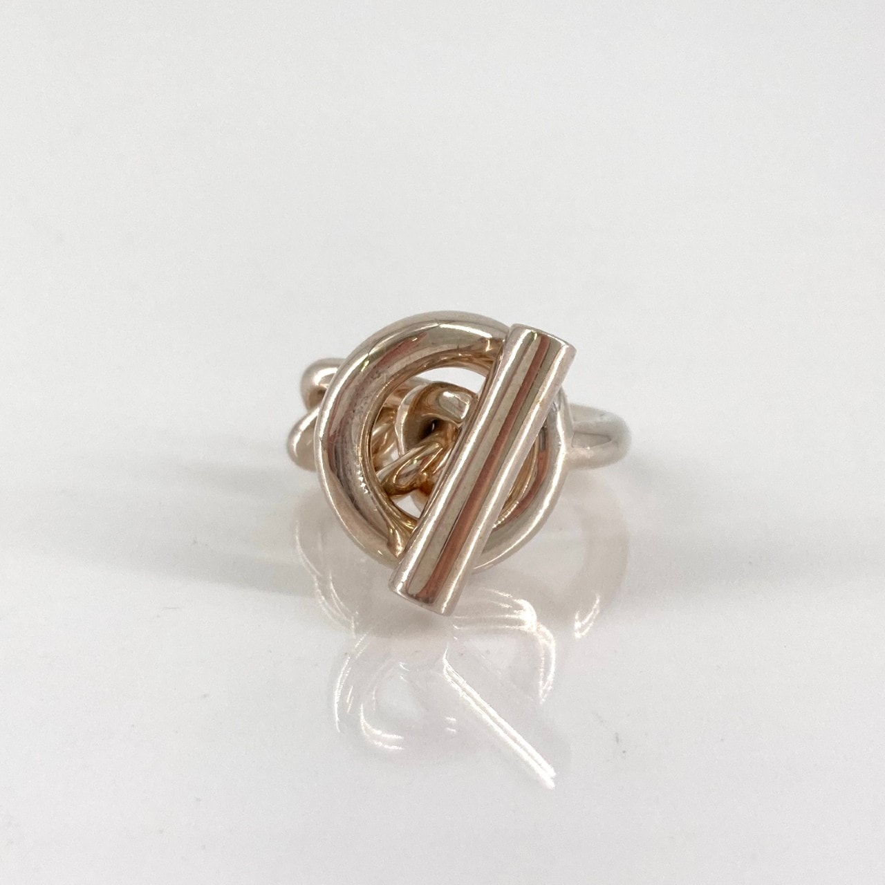 Hermes Croisette Ring GM Large Model "Silver"