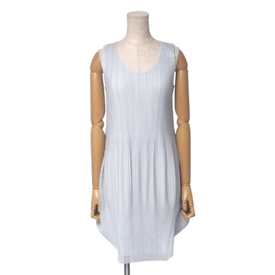 ■美品■PLEATS PLEASE ISSEY MIYAKE プリーツプリーズ イッセイミヤケ ワンピース サイズ4 メッシュ プリーツ ノースリーブ 変形 ブランド古着【中古】20250519/RA4734
