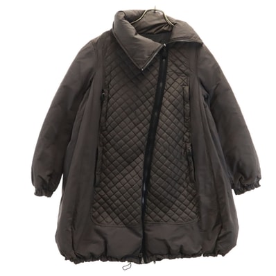 MONCLER モンクレール ハンガリー製 SASLONG ダウンコート チャコールブラウン系 キルティング