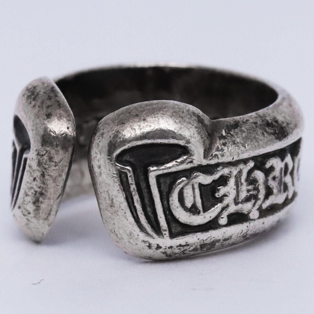 Chrome Hearts CH Scroll Label Ring / Small "Silver"