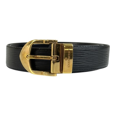 LOUIS VUITTON ルイヴィトン エピ サンチュール クラシック 110cm/44インチ ブラック 黒 ゴールド金具 レザー ベルト 1-0294759 【中古】