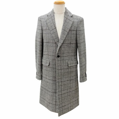 極美品 ラフシモンズ チェスターコート ブラウン 46 25008-09913