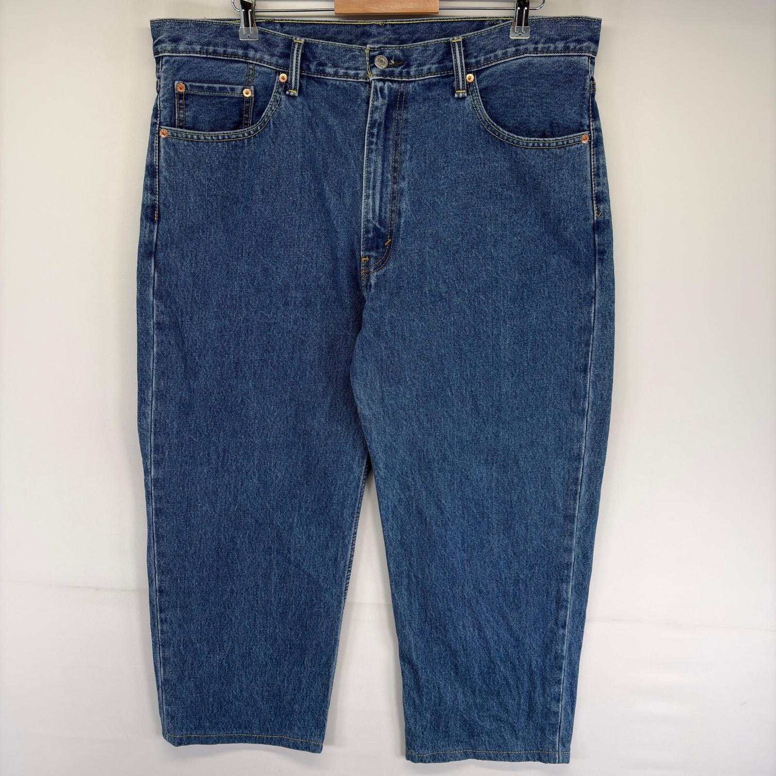 古着 リーバイス Levi's デニム パンツ 550 ジッパーフライ 大きいサイズ テーパード 5ポケット W40 L30  ブルー系 メンズ