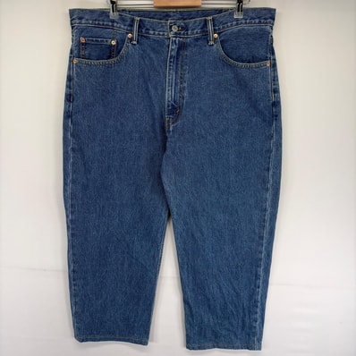 古着 リーバイス Levi's デニム パンツ 550 ジッパーフライ 大きいサイズ テーパード 5ポケット W40 L30 ブルー系 メンズ