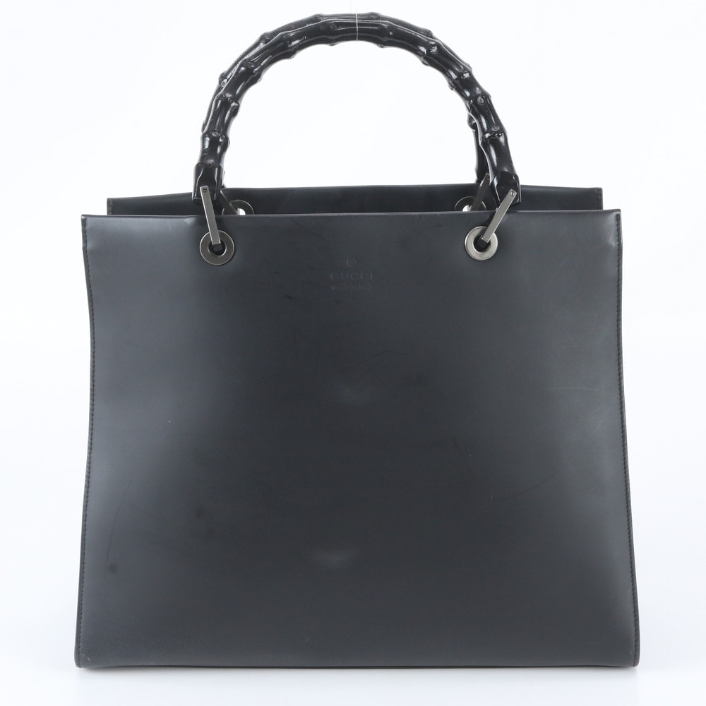 ■美品 グッチ バンブー 002 1010 トート バッグ レザー