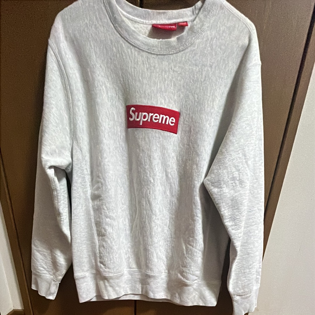 Supreme Box Logo Crewneck Sweatshirt "Ash Grey" (18FW)
