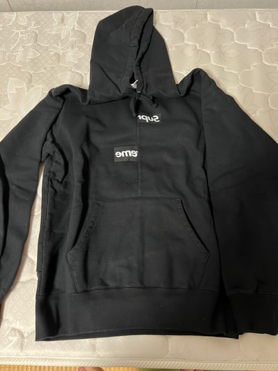 Supreme / Comme des Garçons SHIRT® Split Box Logo Hooded Sweatshirt "Black"