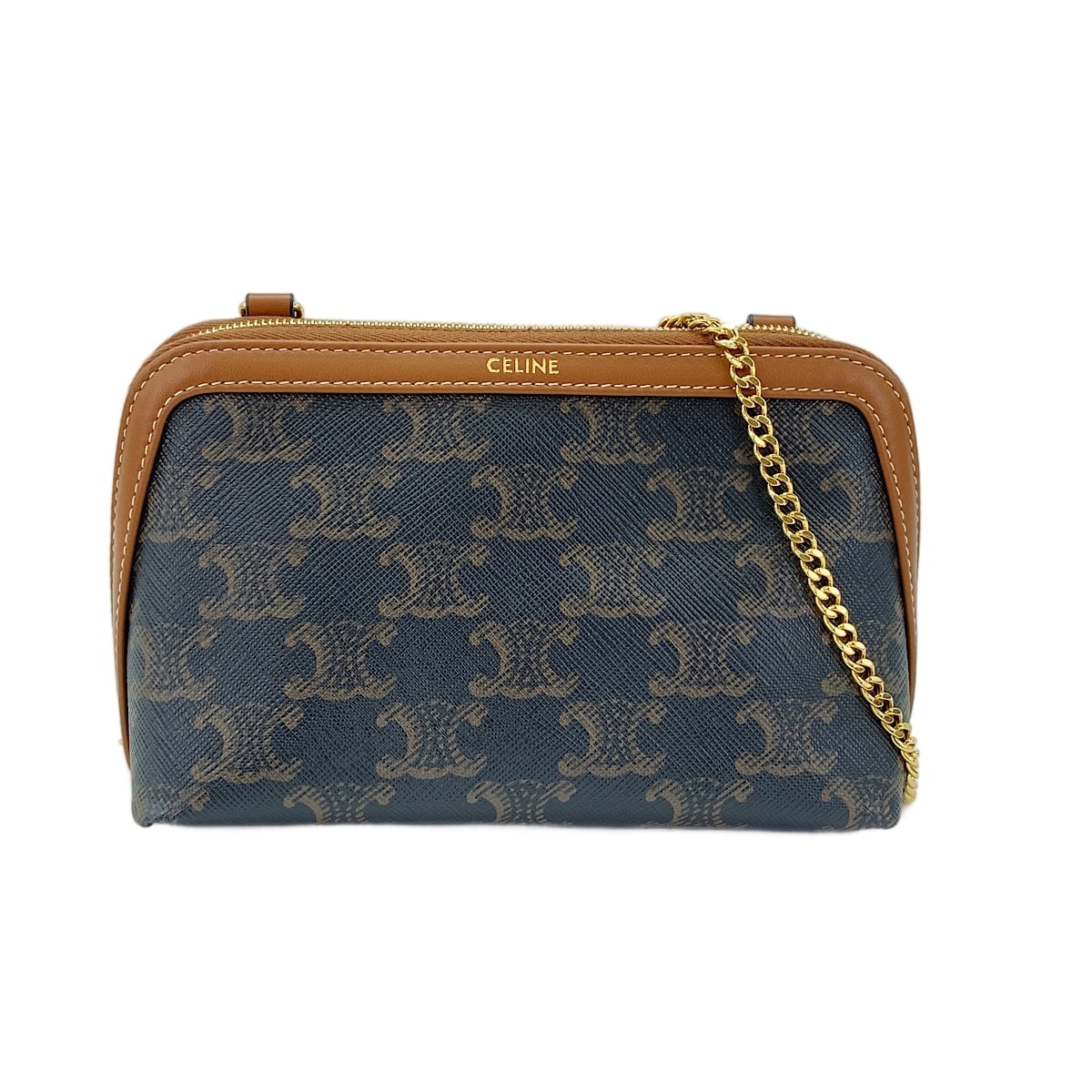 セリーヌ CELINE トリオンフ  ショルダーバッグ【中古】
