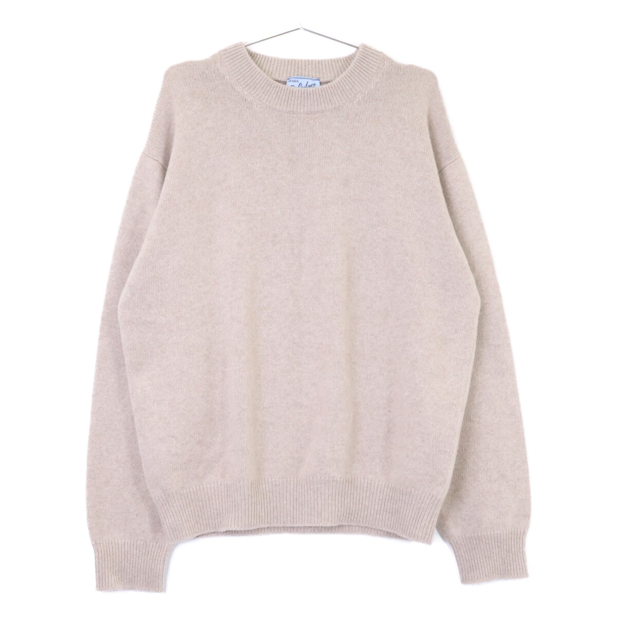 プラダ 【美品/国内正規/25年製】UMB674 Re-Cashmere crewneck Sweater カシミヤ100% クルーネック ニットセーター 52