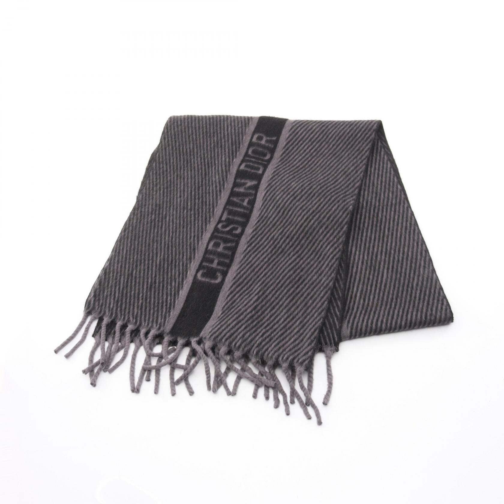 ディオール Dior マフラー 衣料品 キャメル レディース ブラック系 / グレー系 【中古】