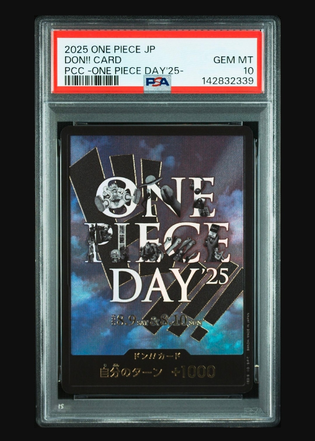 PSA10】ドン!!カード : ONE PIECE DAY'25 (プレミアムカード