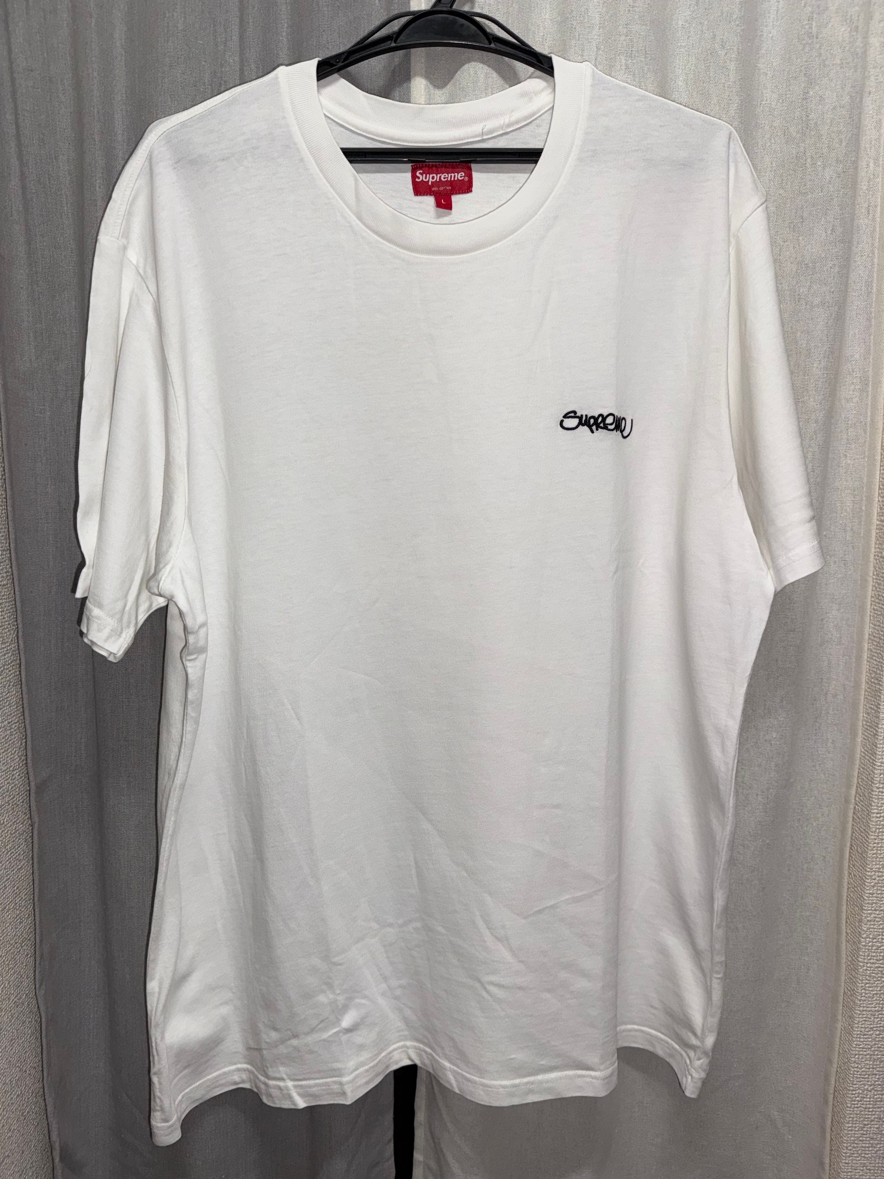 Supreme Washed Handstyle S/S Top "White"