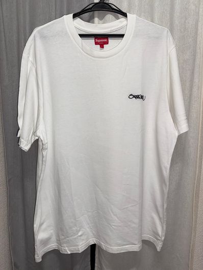 Supreme Washed Handstyle S/S Top "White"