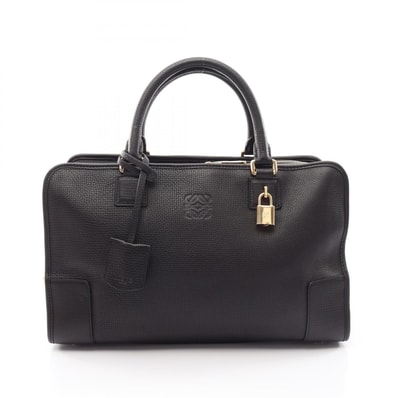ロエベ LOEWE アマソナ36 ハンドバッグ バッグ レザー レディース ブラック系 【中古】