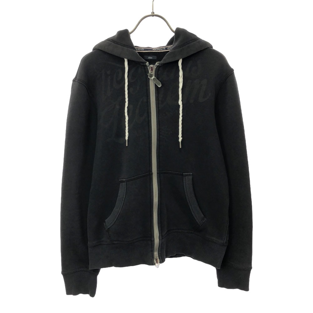 ARMANI JEANS アルマーニジーンズ 長袖 ジップパーカー S グレー系