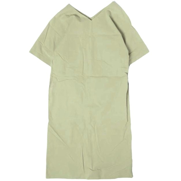 RBS Ray BEAMS アールビーエス レイビームス 日本製 Vネックワンピース 63-26-0242-747 ONE SIZE KHAKI 半袖 ドレス トップス g27331
