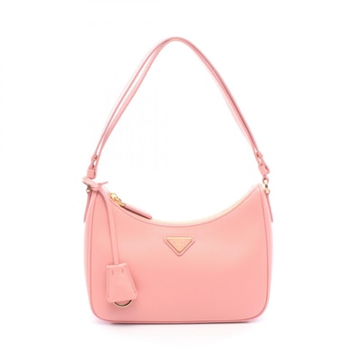 プラダ PRADA SAFFIANO LUX ショルダーバッグ バッグ サフィアーノレザー レディース ピンク系 【中古】
