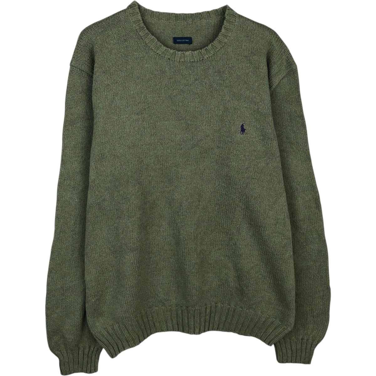 古着 ラルフローレン Ralph Lauren POLO by Ralph Lauren コットンニットセーター メンズXL相当/eaa627099