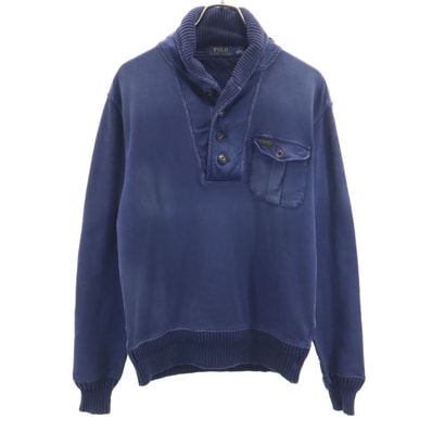 POLO RALPH LAUREN ポロラルフローレン 長袖 スウェット S ネイビー