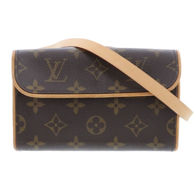 LOUIS VUITTON ルイ・ヴィトン ポシェット フロランティーヌ ショルダーバッグ ヒップバッグ ウエストバッグ M51855 モノグラム ブラウン レディース【中古】