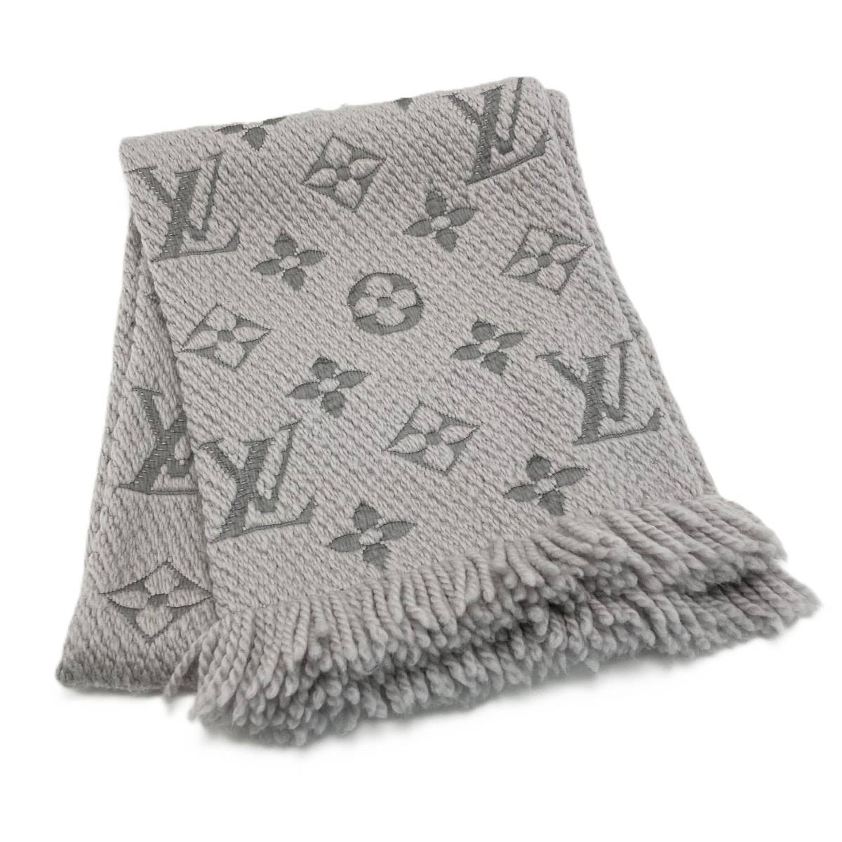 Louis Vuitton Logomania Scarf Monogram "Pearl Grey"