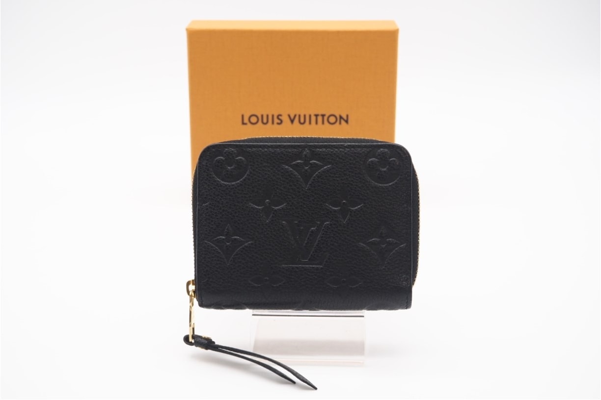 LOUIS VUITTON ルイ・ヴィトン アンプラント ジッピーコイン パース M60574 コインケース ブラック カーフレザー レディース