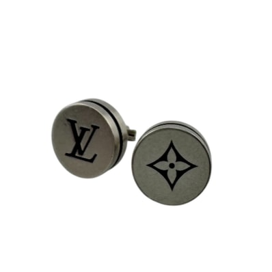 ルイヴィトン LOUIS VUITTON ピアス LV モノグラムフラワー ピアス・LV テーラー 2点のみ M02028 シルバー