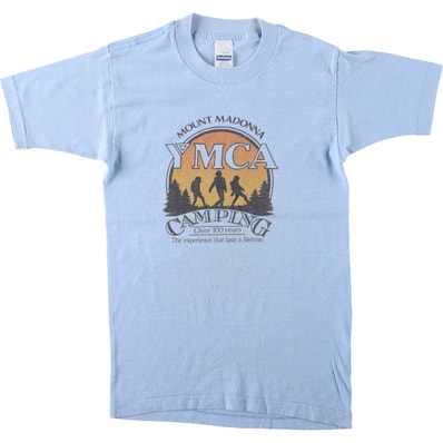 古着 80年代 ヘルスニット Healthknit YMCA プリントTシャツ USA製 メンズS相当 ヴィンテージ/eaa665677