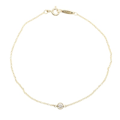 ティファニー TIFFANY&CO バイザヤード ブレスレット ブレスレット アクセサリー K18(イエローゴールド) ダイヤモンド レディース ゴールド系 / クリア系 60082565 【中古】