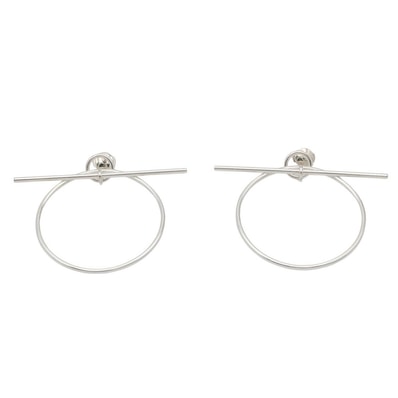 エルメス HERMES ループ MM ピアス ピアス ジュエリー シルバー925 レディース シルバー系 【中古】