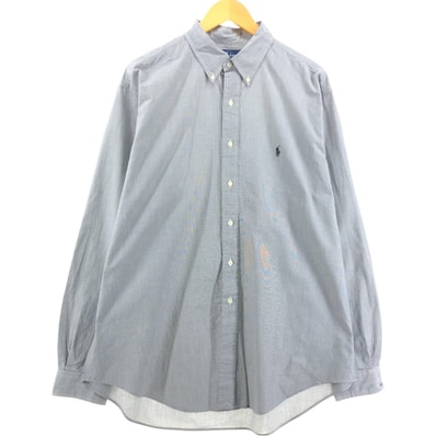古着 ラルフローレン Ralph Lauren YARMOUTH 総柄 長袖 ボタンダウンシャツ メンズXXL相当/eaa547272