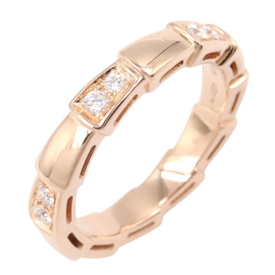 ブルガリ BVLGARI セルペンティ ヴァイパー ダイヤ リング リング・指輪 ジュエリー K18PG(ピンクゴールド) ダイヤモンド レディース ゴールド系 / クリア系 353266 【中古】