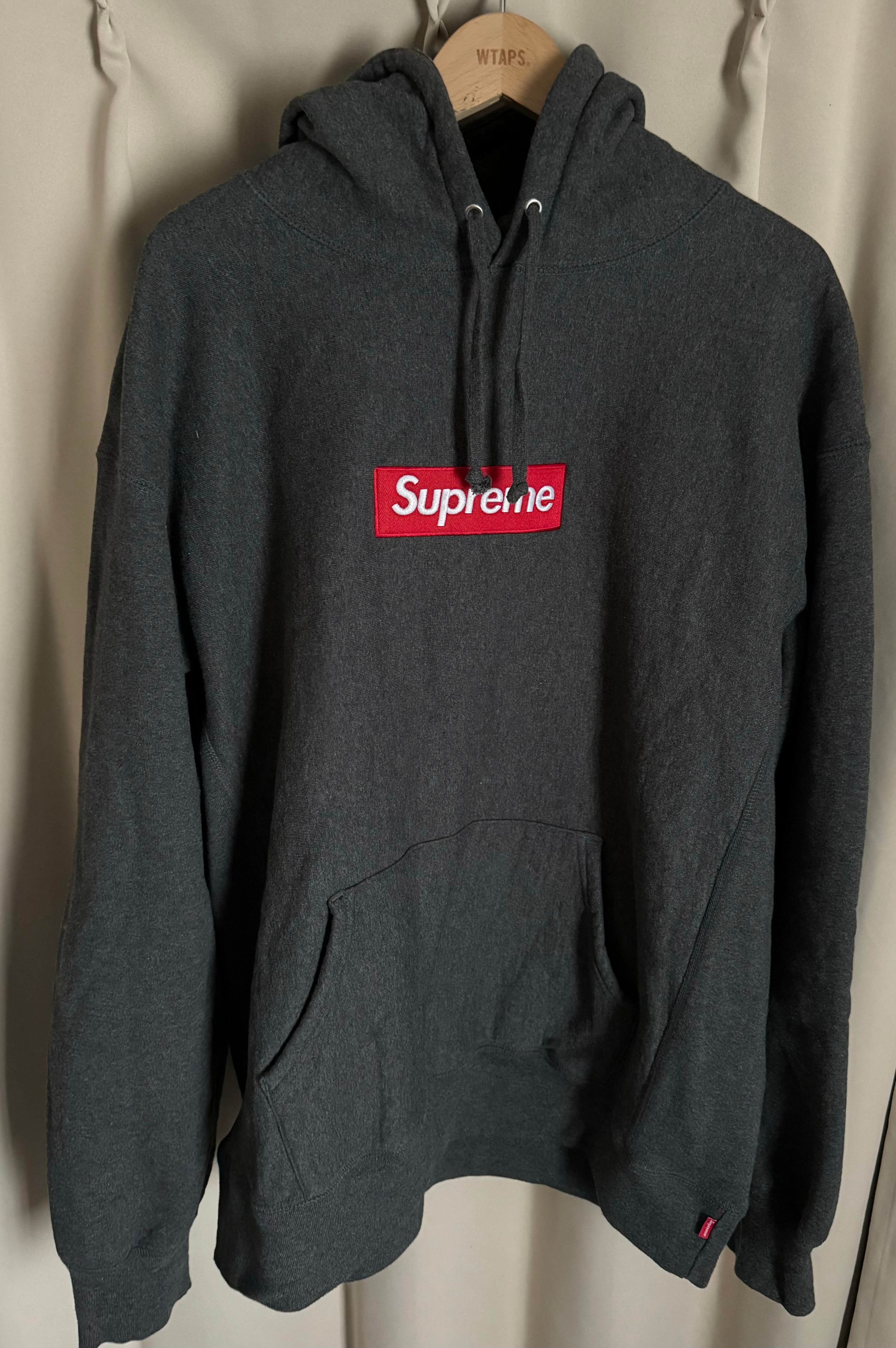 Supreme Box Logo Hooded Sweatshirt "Charcoal" (21FW)