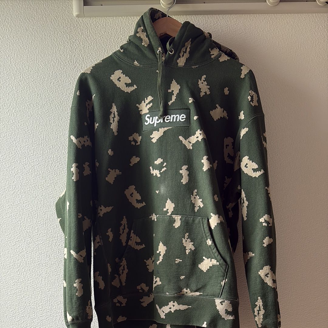 Supreme Box Logo Hooded Sweatshirt "Olive Russian Camo" (21FW)