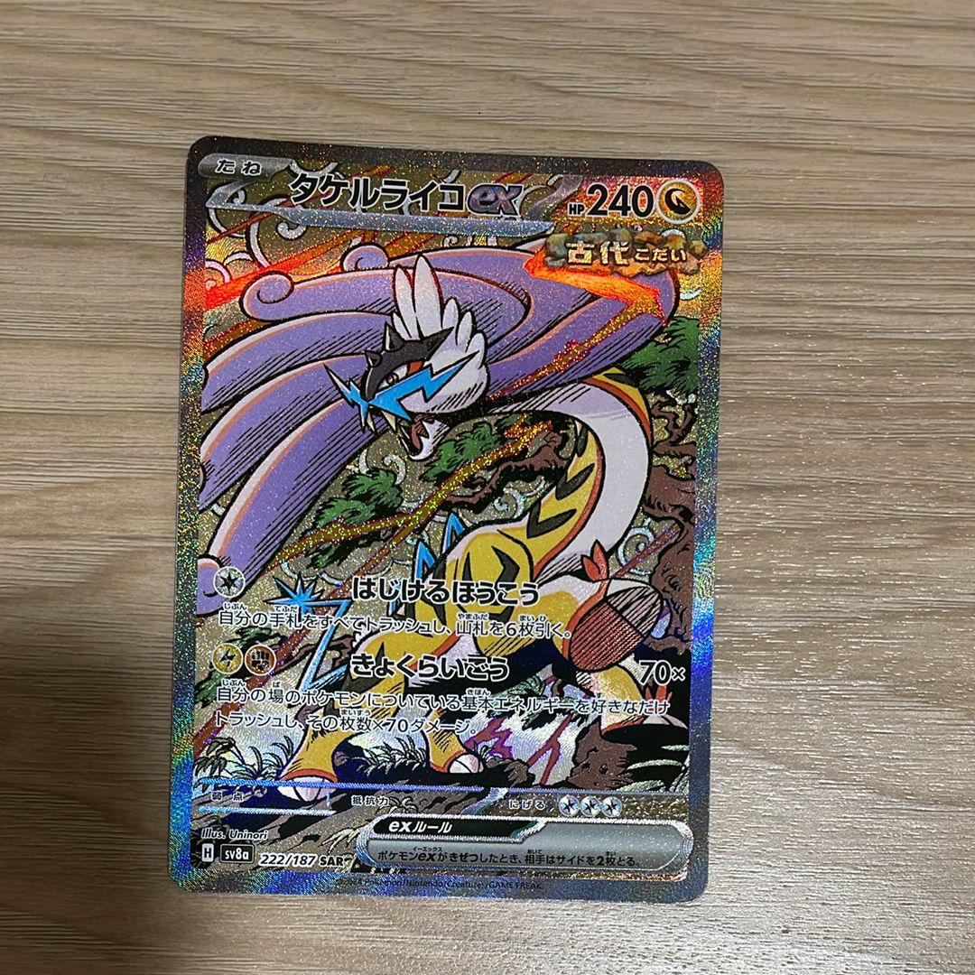 タケルライコex SAR [SV8a 222/187](ハイクラスパック「テラスタルフェスex」)