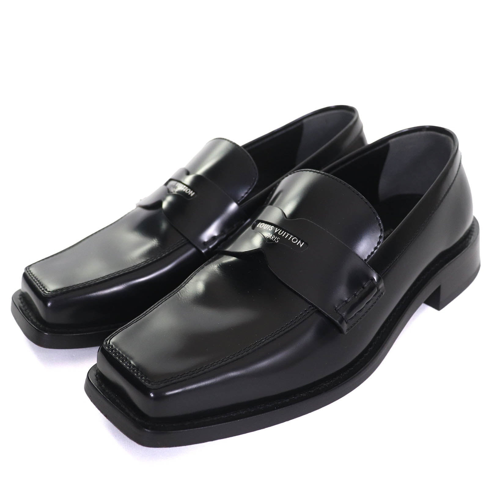 極美品 ルイヴィトン
 ローファー ブラック レディース 35.5